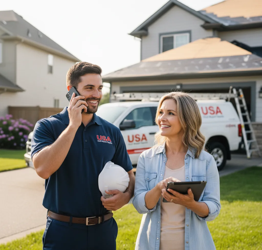 USA Roof Repair Experts customer support in Custer